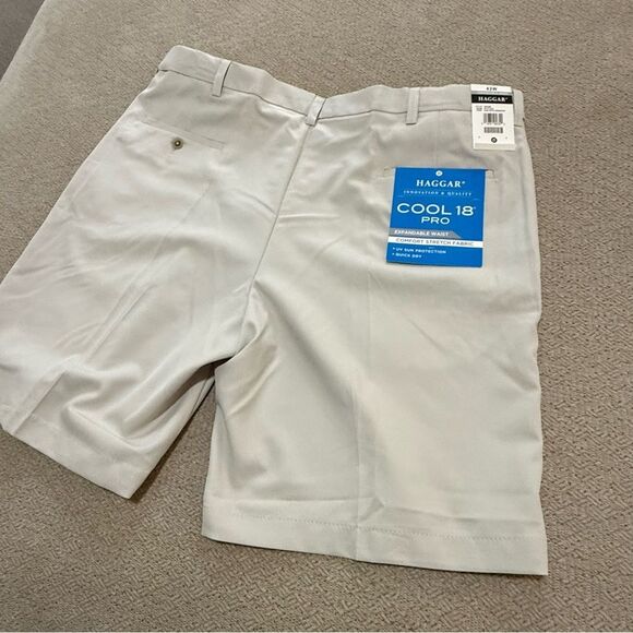 NWT. Haggar Cool 18 Pro Garbardine Shorts with Sun Protection Men’s 42 - Picture 9 of 15